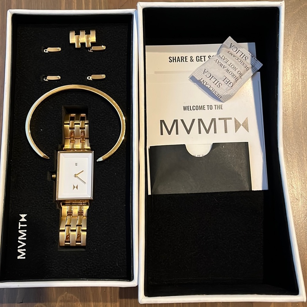 MVMT Gold Watch and Cuff